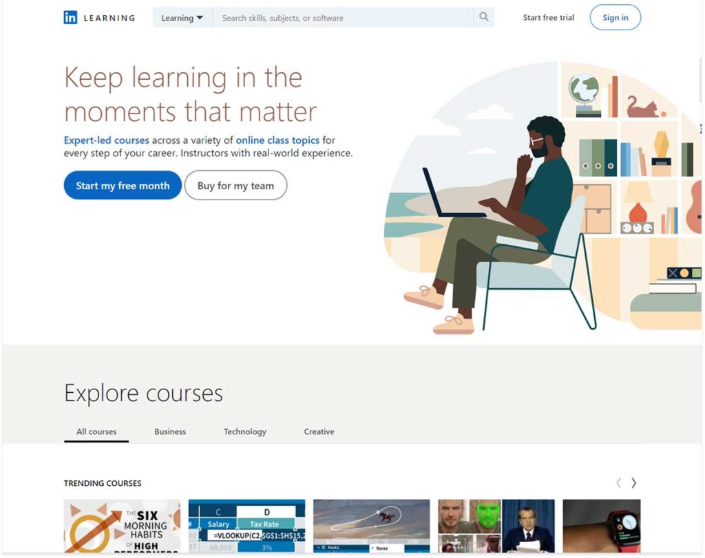 Linkedin Learning-best website to learn coding