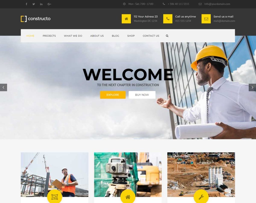 Constructo - Construction WordPress Theme