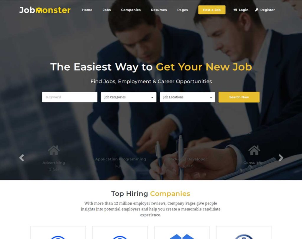Jobmonster - Job Portal Theme for WordPress