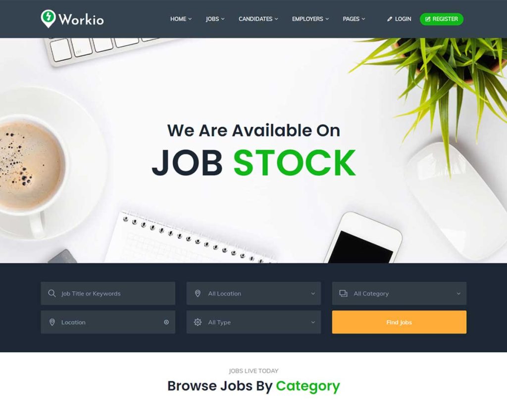 Workio – Best WordPress Theme for Job Portal