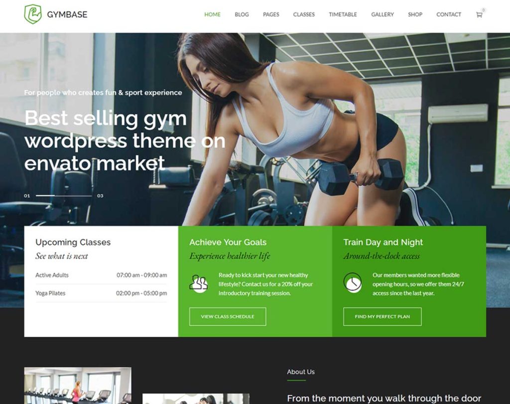 GymBase | Gym Fitness WordPress Theme