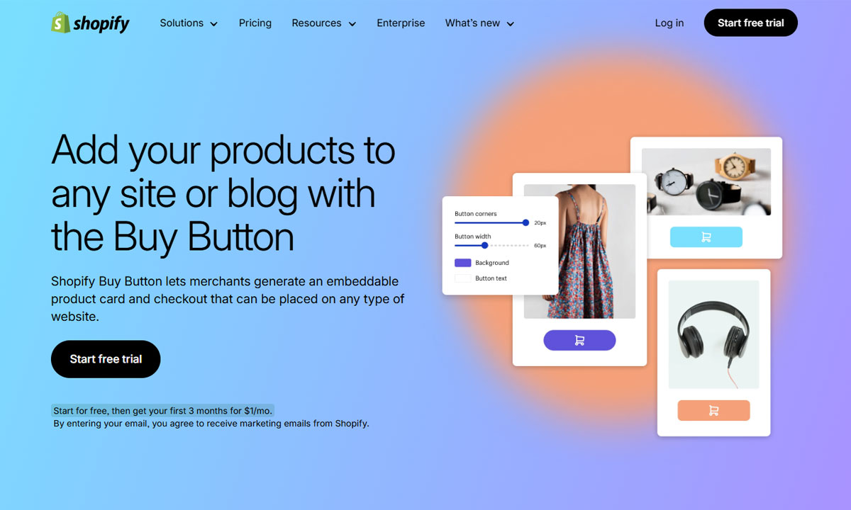 Shopify buy button WordPress plugin for eCommerce website